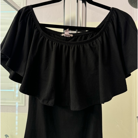 Black Ruffle Dress - Picture 4 of 5